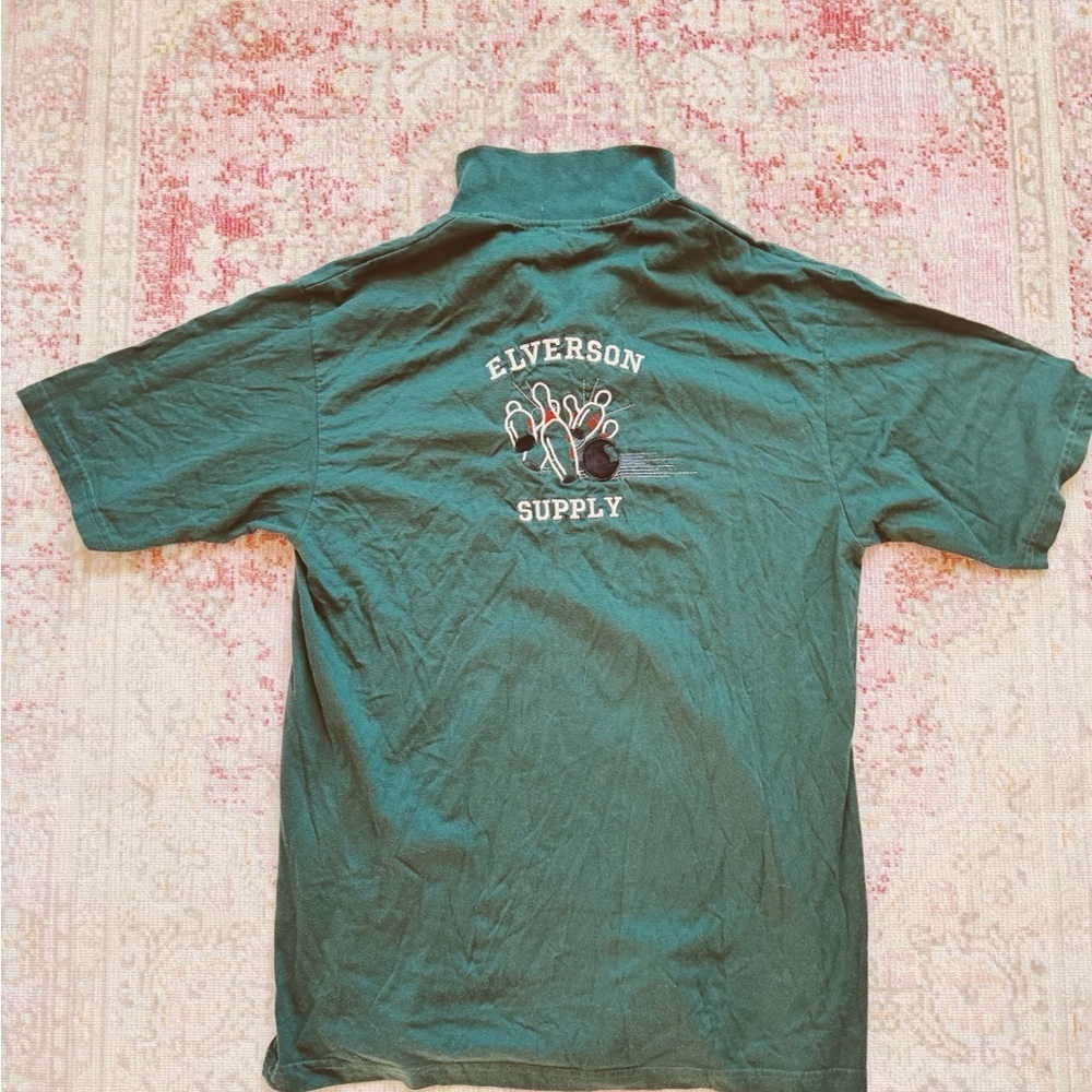 Jerzees, Men’s Vintage ‘Josh Redcay’ Forest Green Polo Shirt - Picture 2 of 4